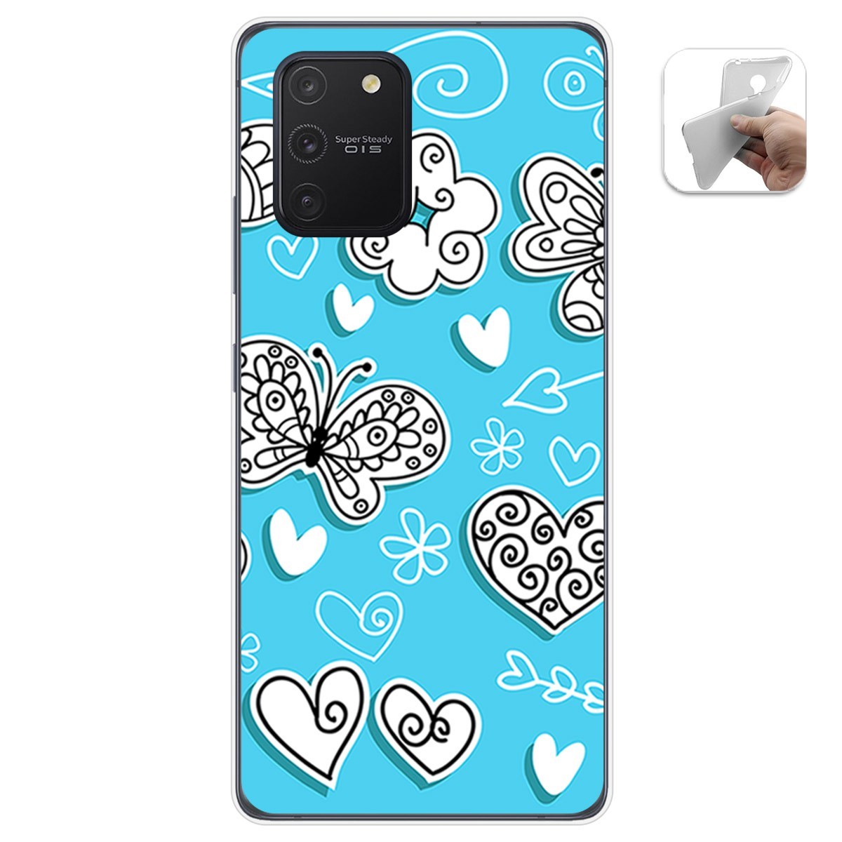 Funda Gel Tpu para Samsung Galaxy S10 Lite diseño Mariposas Dibujos
