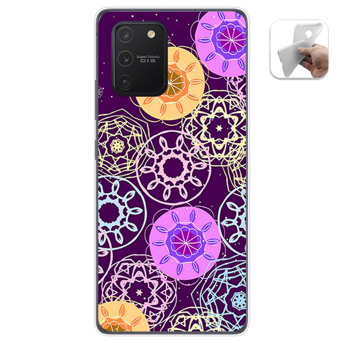 Funda Gel Tpu para Samsung Galaxy S10 Lite diseño Radial Dibujos