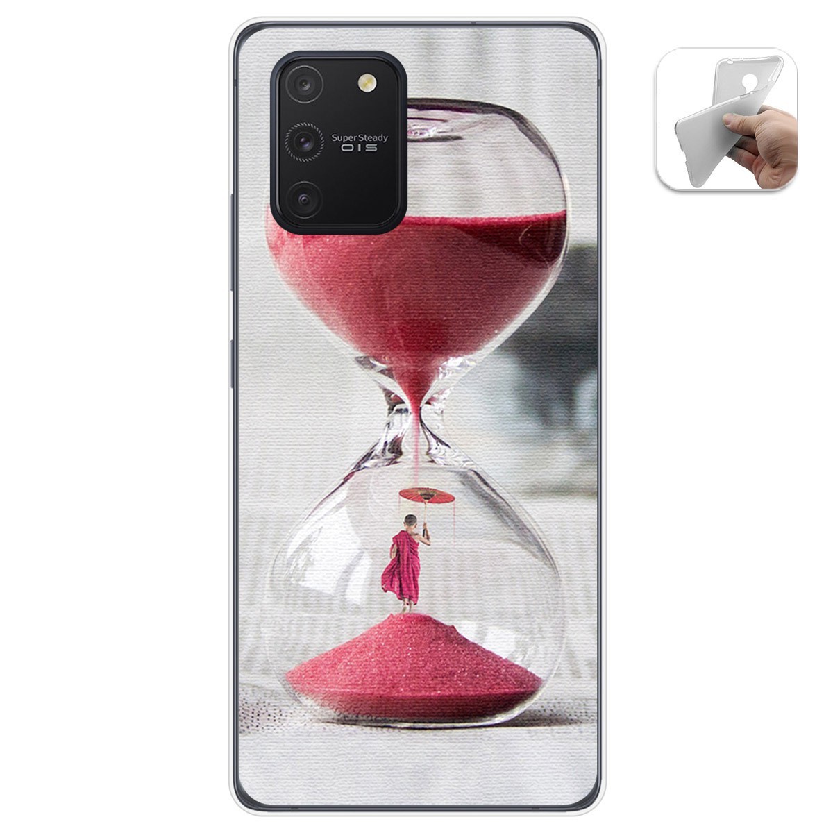 Funda Gel Tpu para Samsung Galaxy S10 Lite diseño Reloj Dibujos