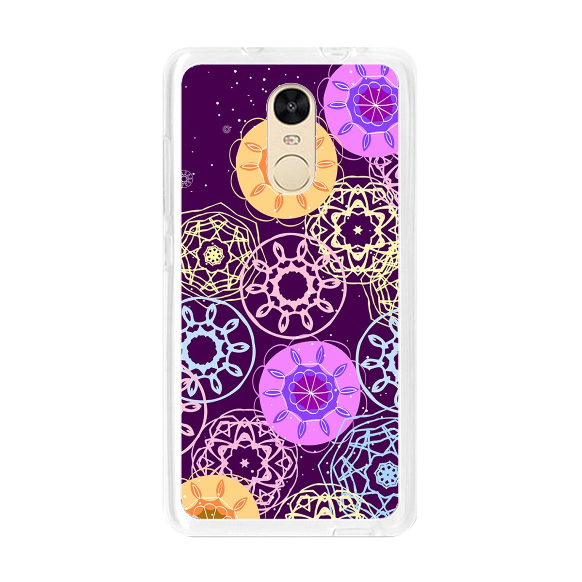Funda Gel Tpu para Xiaomi Redmi Note 4  / Note 4 Pro Diseño Radial Dibujos