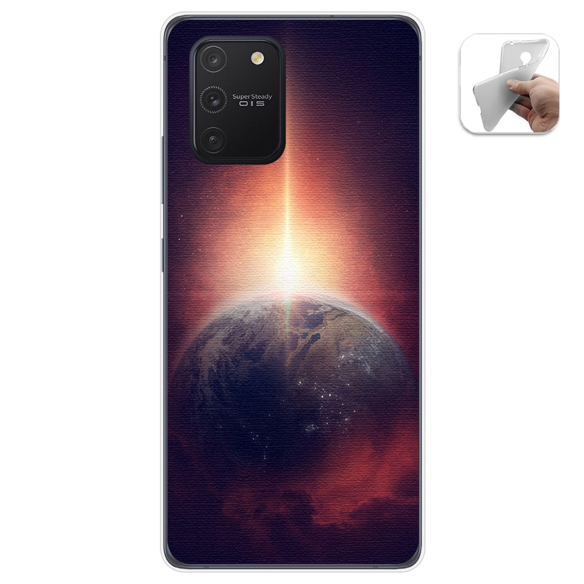 Funda Gel Tpu para Samsung Galaxy S10 Lite diseño Tierra Dibujos