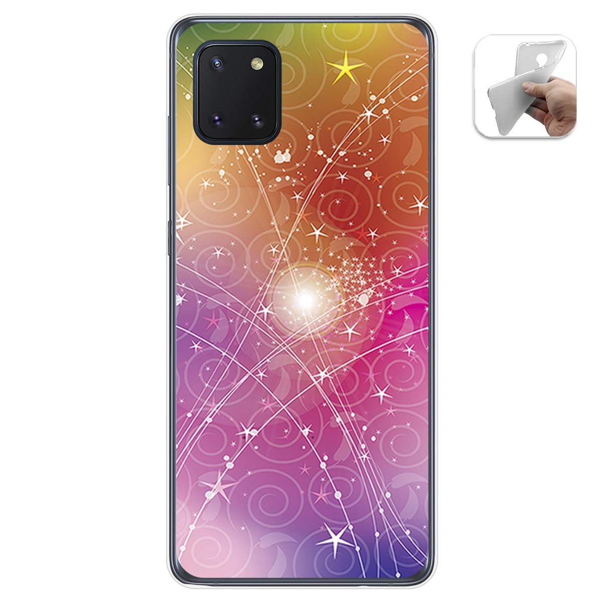 Funda Gel Tpu para Samsung Galaxy Note 10 Lite diseño Abstracto Dibujos