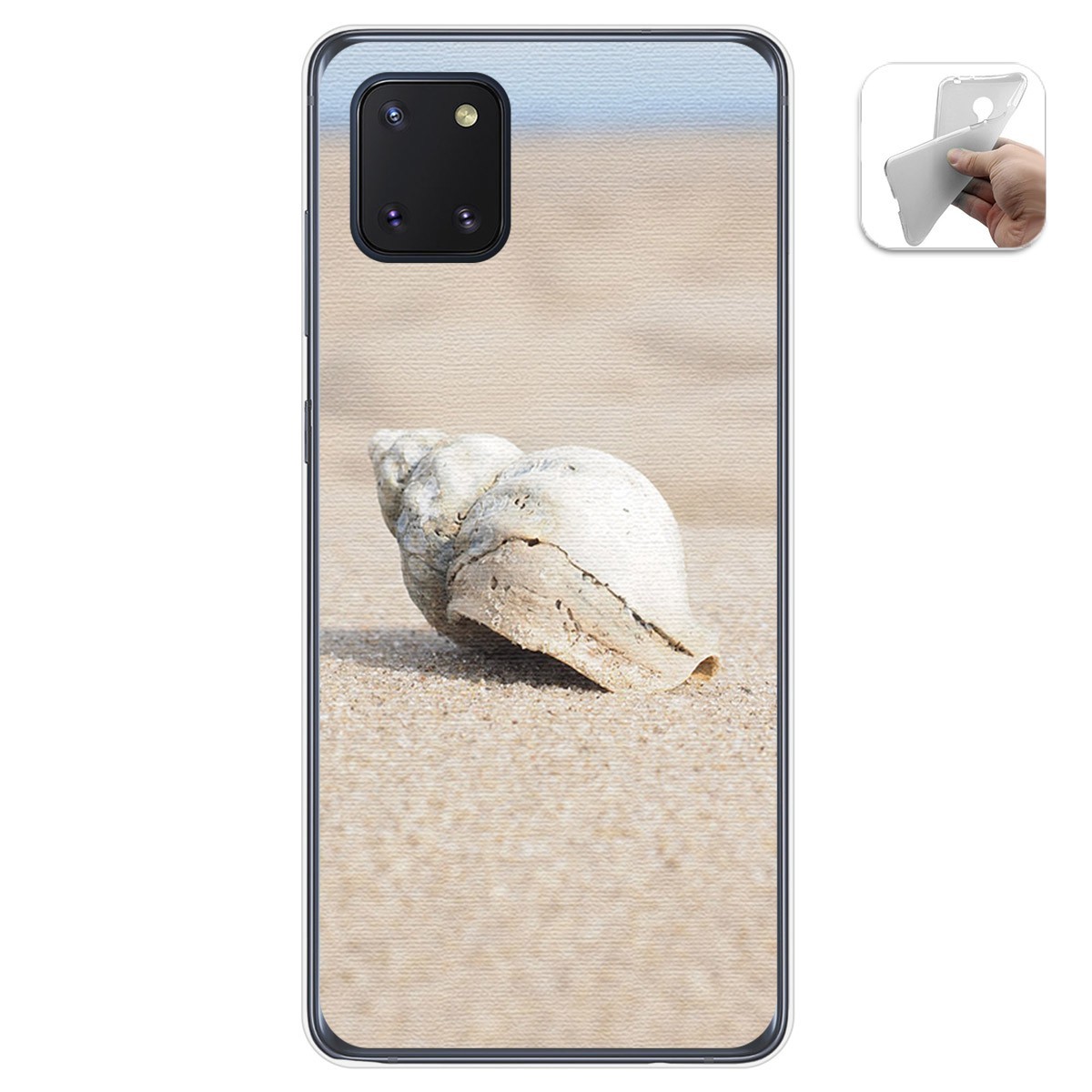 Funda Gel Tpu para Samsung Galaxy Note 10 Lite diseño Concha Dibujos