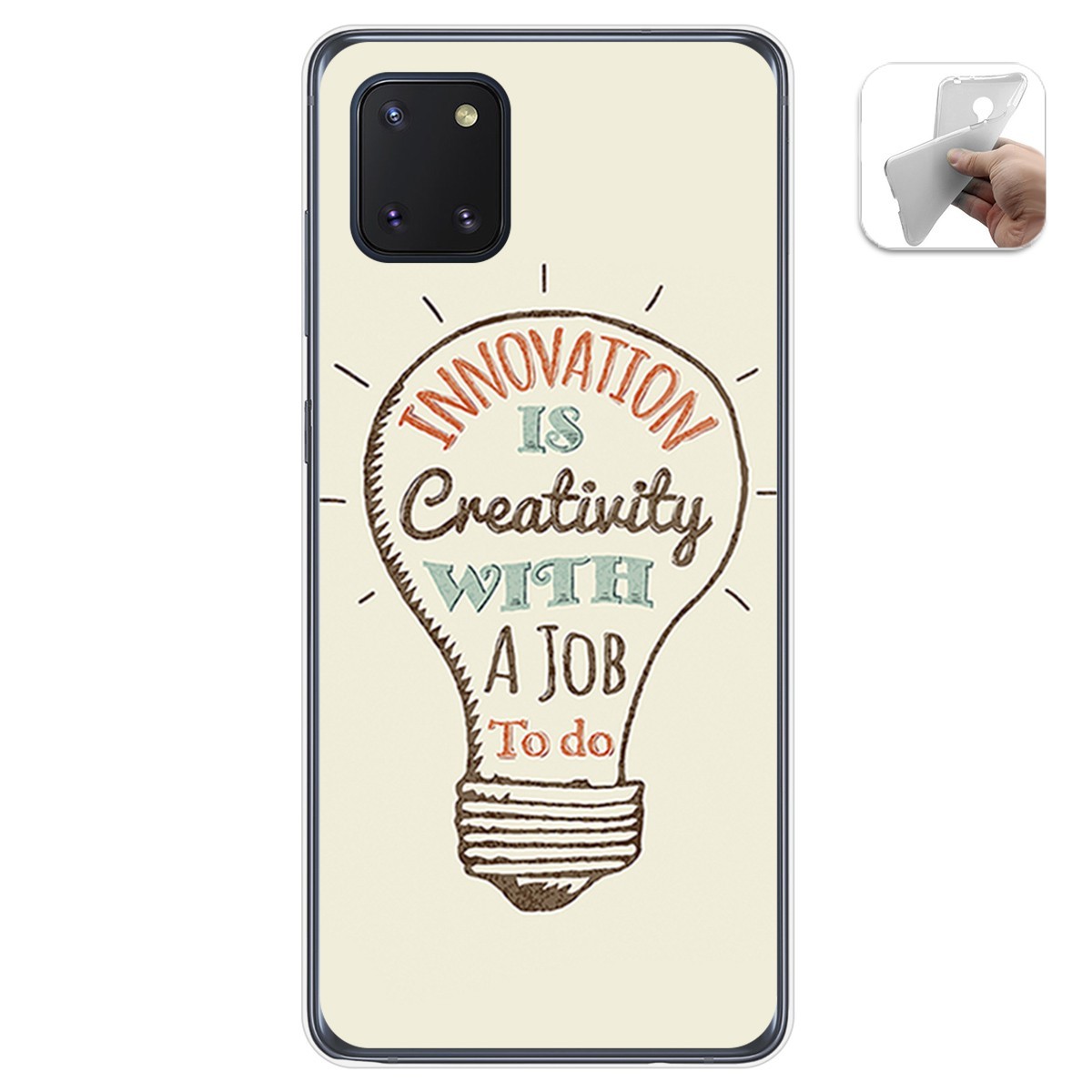 Funda Gel Tpu para Samsung Galaxy Note 10 Lite diseño Creativity Dibujos