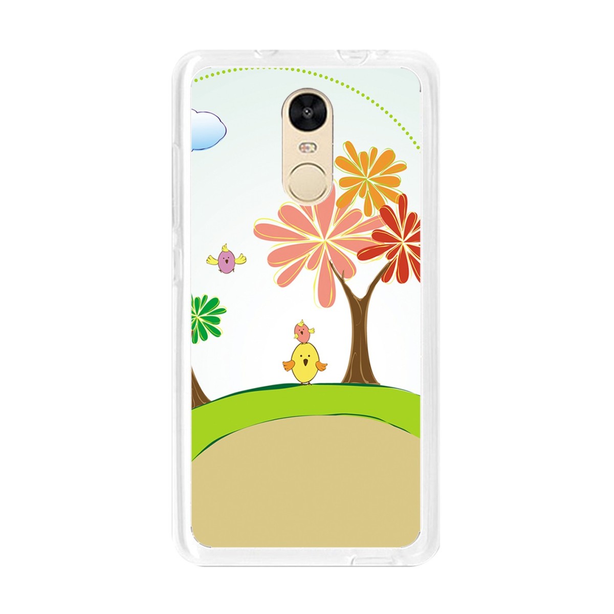 Funda Gel Tpu para Xiaomi Redmi Note 4  / Note 4 Pro Diseño Primavera Dibujos
