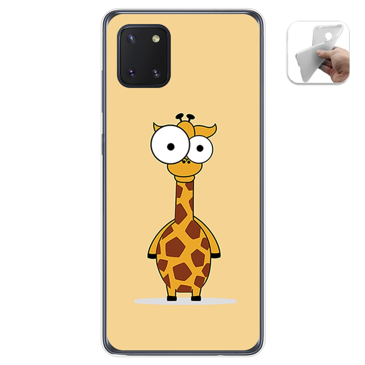 Funda Gel Tpu para Samsung Galaxy Note 10 Lite diseño Jirafa Dibujos