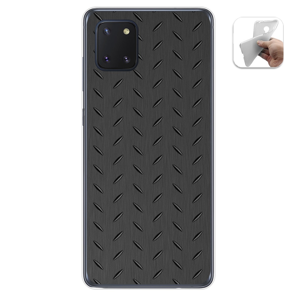 Funda Gel Tpu para Samsung Galaxy Note 10 Lite diseño Metal Dibujos