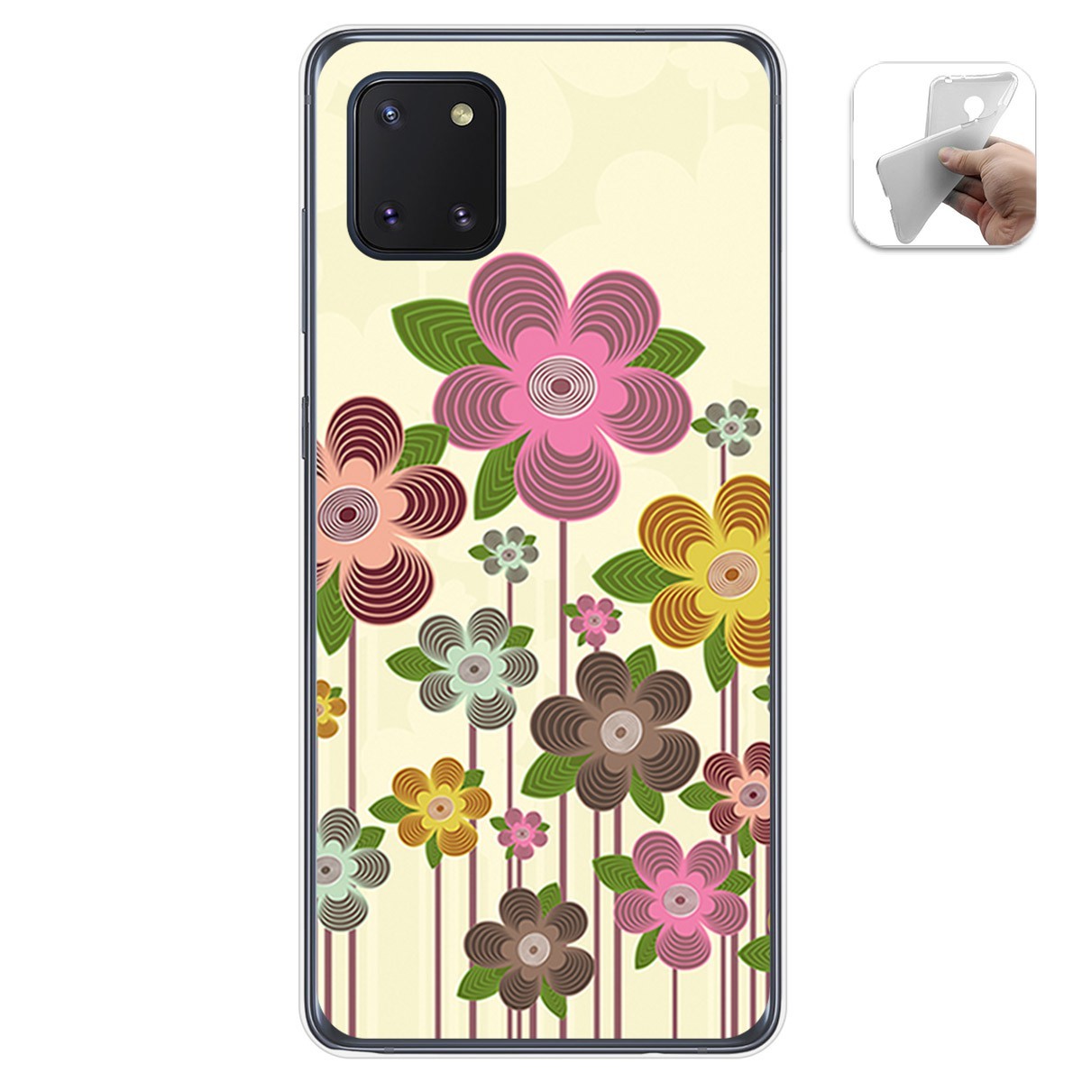 Funda Gel Tpu para Samsung Galaxy Note 10 Lite diseño Primavera En Flor Dibujos