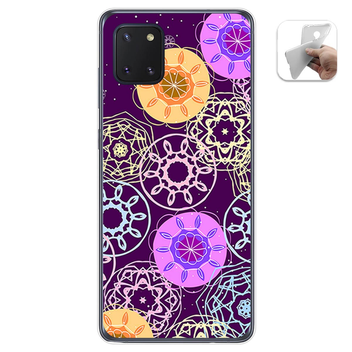 Funda Gel Tpu para Samsung Galaxy Note 10 Lite diseño Radial Dibujos