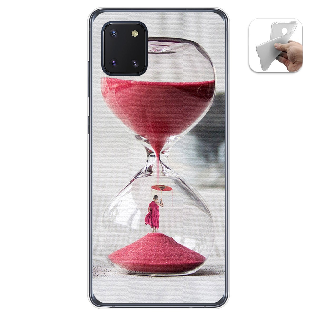Funda Gel Tpu para Samsung Galaxy Note 10 Lite diseño Reloj Dibujos