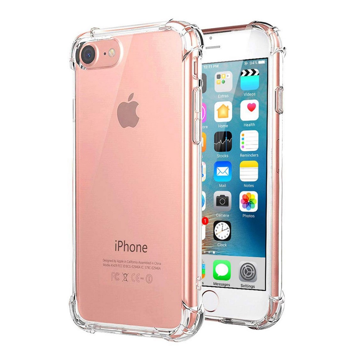 Funda Gel Tpu Anti-Shock Transparente para Iphone 7 / 8