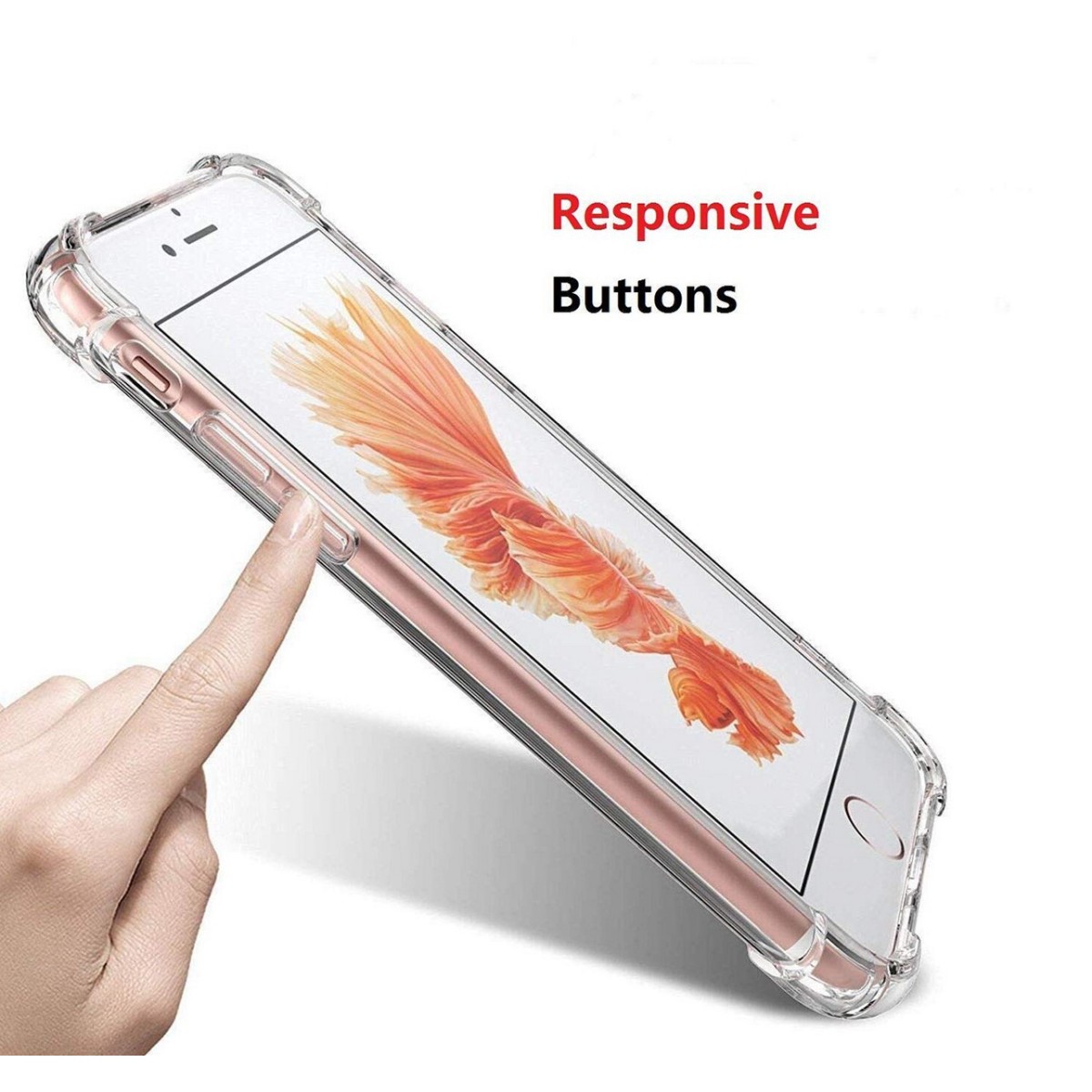 Funda Gel Tpu Anti-Shock Transparente para Iphone 7 Plus / 8 Plus