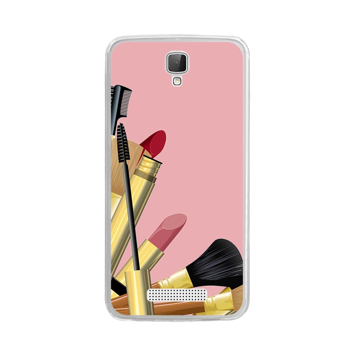 Funda Gel Tpu para Zte Blade L5 / L5 Plus Diseño Brochas Dibujos