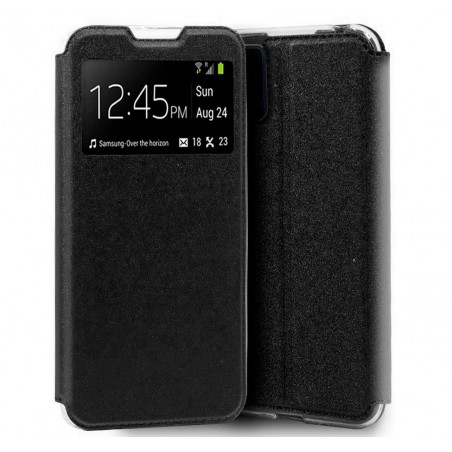 Funda Libro Soporte con Ventana para Samsung Galaxy A90 5G Color Negra