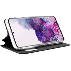Funda Libro Soporte con Ventana para Samsung Galaxy S20 Color Negra 2