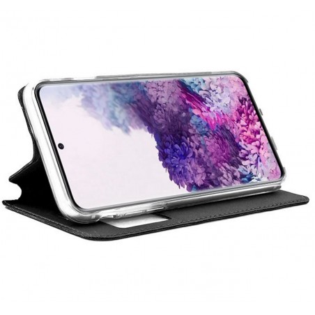 Funda Libro Soporte con Ventana para Samsung Galaxy S20 Color Negra
