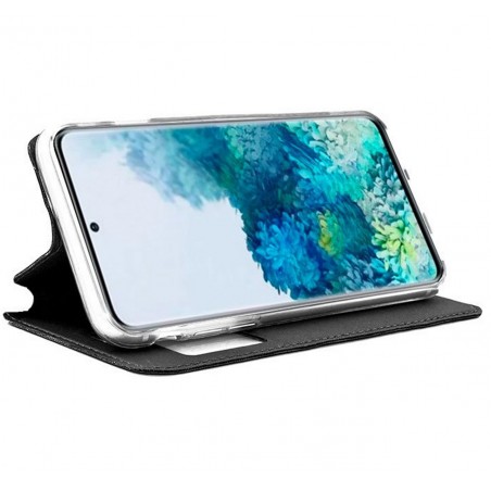 Funda Libro Soporte con Ventana para Samsung Galaxy S20+ Plus Color Negra
