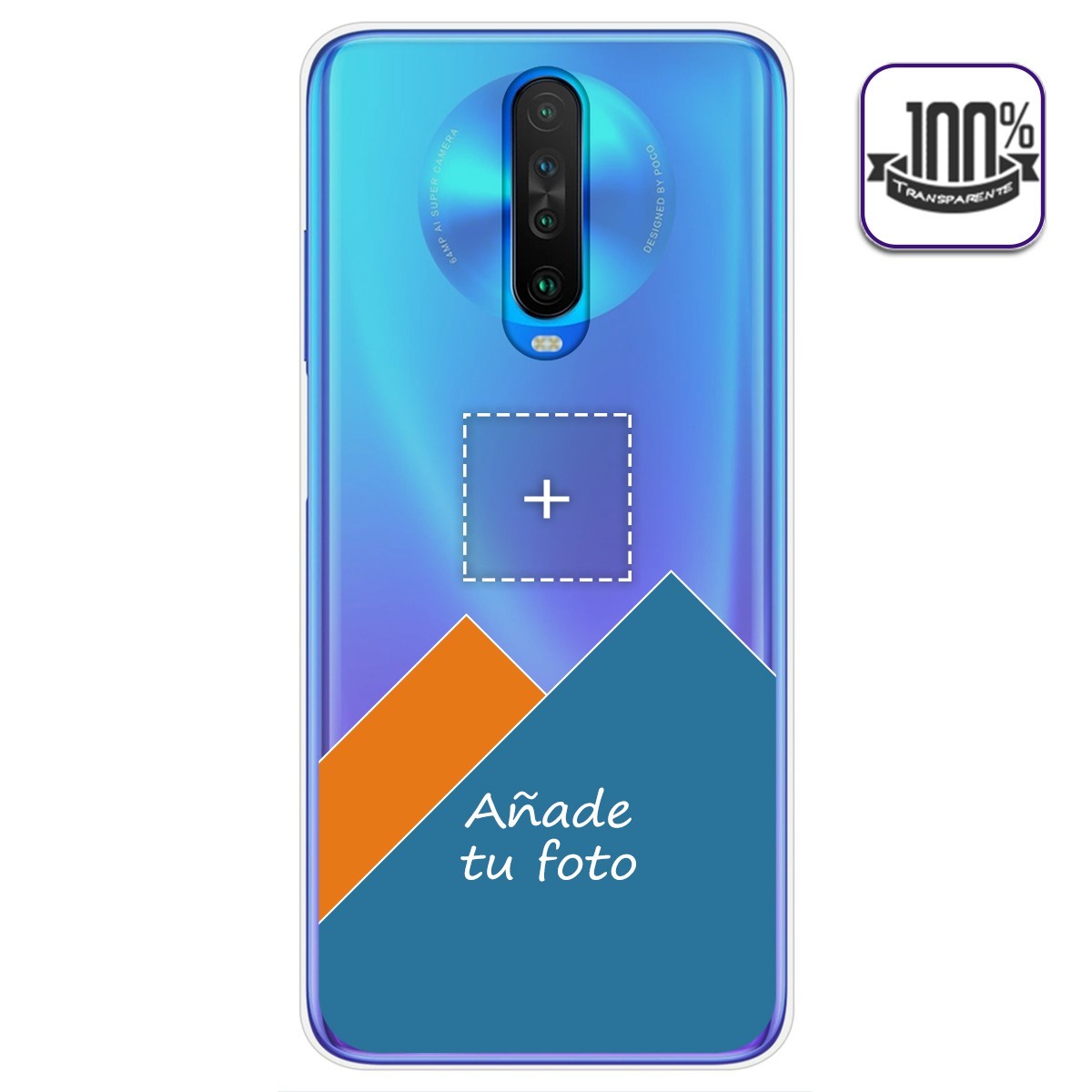 Personaliza tu Funda Gel 100% Transparente con tu Fotografia para Xiaomi Pocophone POCO X2 dibujo personalizada
