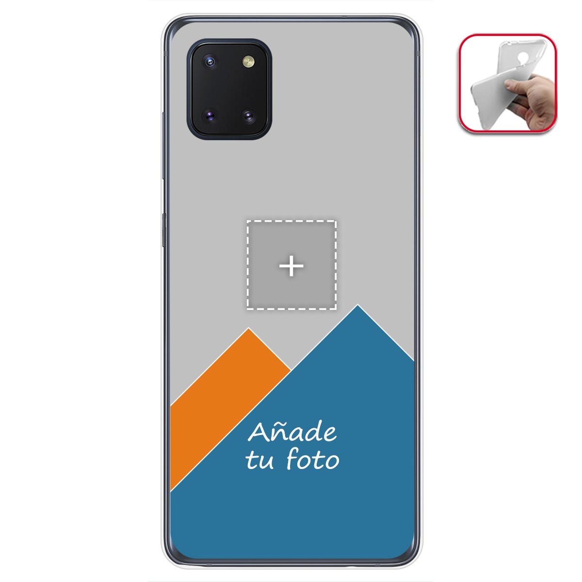 Personaliza tu Funda Gel Mate con tu Fotografia para Samsung Galaxy Note 10 Lite dibujo personalizada