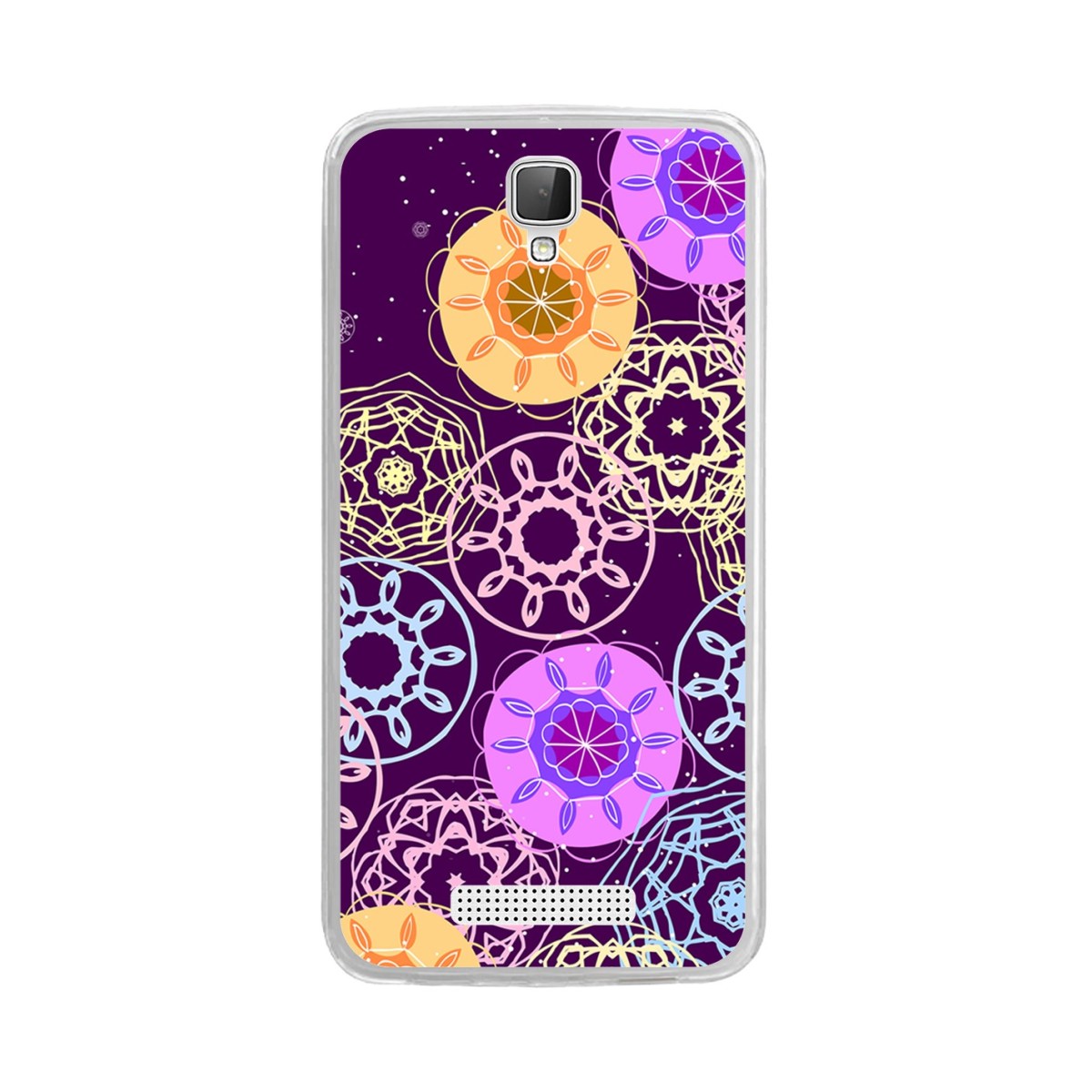 Funda Gel Tpu para Zte Blade L5 / L5 Plus Diseño Radial Dibujos
