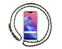 Funda Colgante Transparente para Asus Zenfone Max M2 con Cordon Verde / Dorado