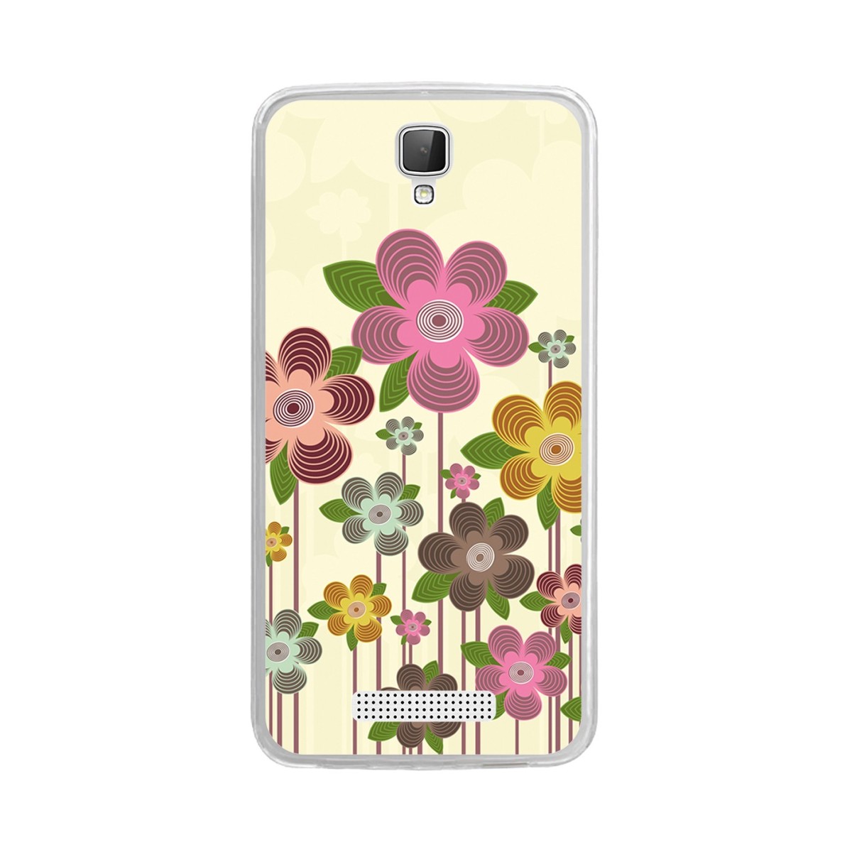 Funda Gel Tpu para Zte Blade L5 / L5 Plus Diseño Primavera En Flor Dibujos