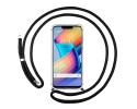 Funda Colgante Transparente para Huawei Honor Play con Cordon Negro