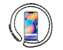 Funda Colgante Transparente para Huawei Honor Play con Cordon Verde / Dorado
