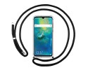 Funda Colgante Transparente para Huawei Mate 20 con Cordon Negro