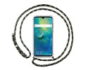 Funda Colgante Transparente para Huawei Mate 20 con Cordon Verde / Dorado