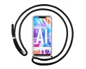 Funda Colgante Transparente para Huawei Mate 20 Lite con Cordon Negro