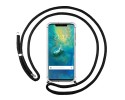 Funda Colgante Transparente para Huawei Mate 30 Pro con Cordon Negro