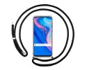 Funda Colgante Transparente para Huawei P Smart Z con Cordon Negro