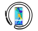 Funda Colgante Transparente para Huawei P30 Pro con Cordon Negro