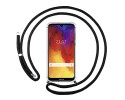 Funda Colgante Transparente para Huawei Y6 2019 / Y6s 2019 con Cordon Negro