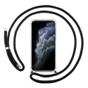 Funda Colgante Transparente para Iphone 11 Pro Max con Cordon Negro