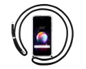 Funda Colgante Transparente para Lg K11 con Cordon Negro