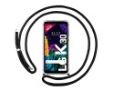 Funda Colgante Transparente para Lg K30 con Cordon Negro