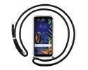 Funda Colgante Transparente para Lg K40 con Cordon Negro