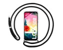 Funda Colgante Transparente para Lg K50S con Cordon Negro