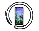 Funda Colgante Transparente para Lg Q60 / K50 con Cordon Negro