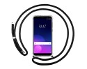 Funda Colgante Transparente para Meizu M6T con Cordon Negro