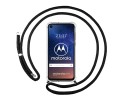 Funda Colgante Transparente para Motorola One Vision con Cordon Negro