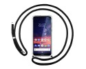 Funda Colgante Transparente para Nokia 3.2 con Cordon Negro
