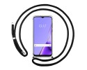 Funda Colgante Transparente para Oppo A9 2020 con Cordon Negro