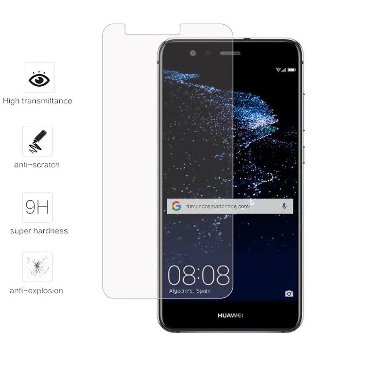 Protector Cristal Templado para Huawei P10 Lite Vidrio