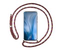 Funda Colgante Transparente para Oppo Reno con Cordon Rosa / Dorado