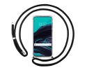 Funda Colgante Transparente para Oppo Reno 2 con Cordon Negro