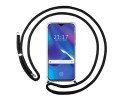 Funda Colgante Transparente para Oppo RX17 Neo con Cordon Negro