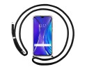 Funda Colgante Transparente para Realme X2 con Cordon Negro